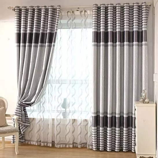 Embossed 3-Pass Blackout Curtain Fabric
